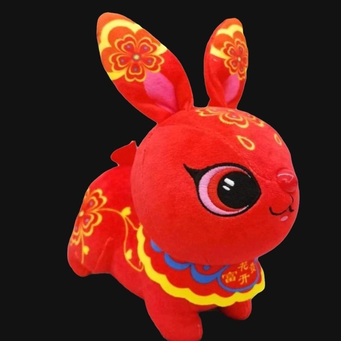 

Imlek Boneka Kelinci Imlek 2023 S / CNY Rabbit Stuffed Toy / Boneka Sincia S - 4Legs !NEW