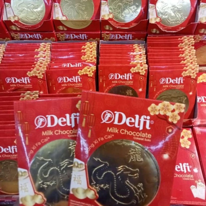 

Imlek Coklat Koin Imlek delfi chocolate coin isi 10 per box !NEW