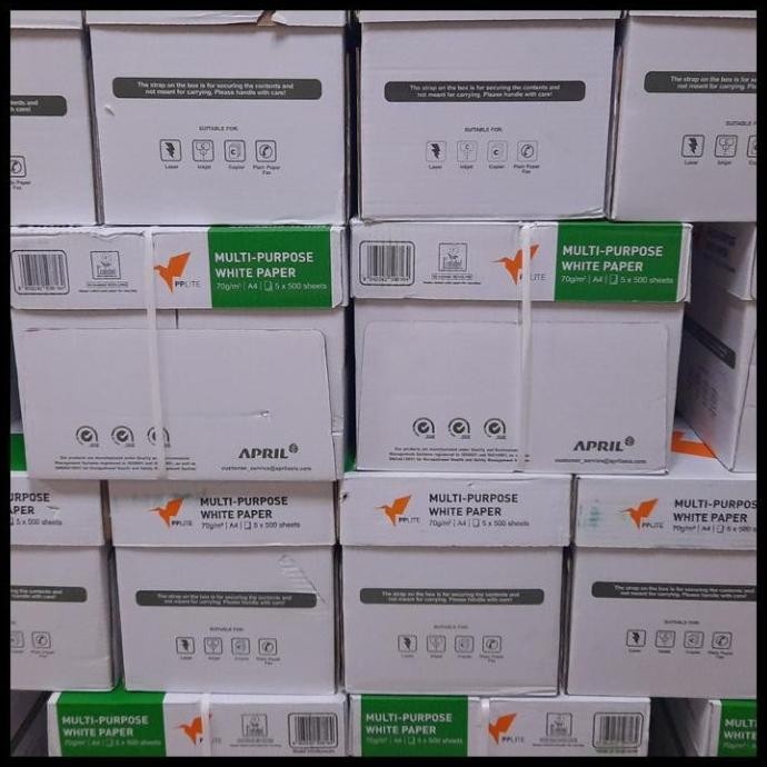 

TERLARIS - Kertas HVS PPLITE A4 75 Gsm 1 Dus Khusus OJOL