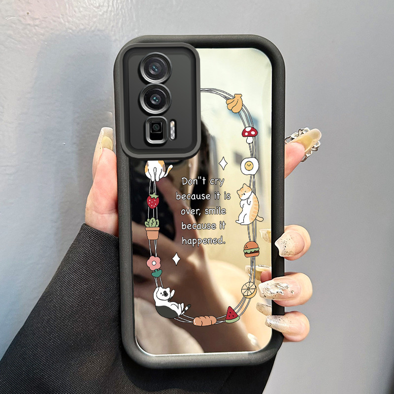 Casing Hp Untuk Xiaomi POCO F5 Case Casing Softcase anjing HP Kesing cermin langkah baru pelindung s