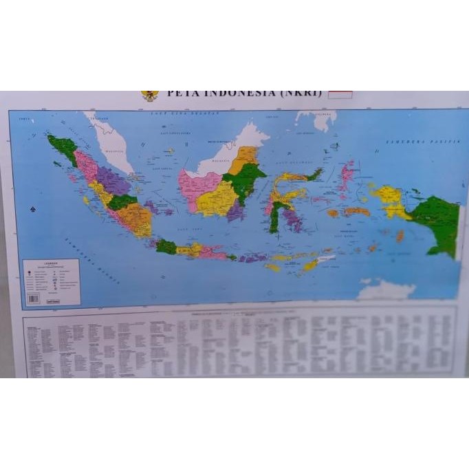 

READY GROSIR Peta Indonesia (NKRI) 102 x 72cm lembaran TERJAMIN