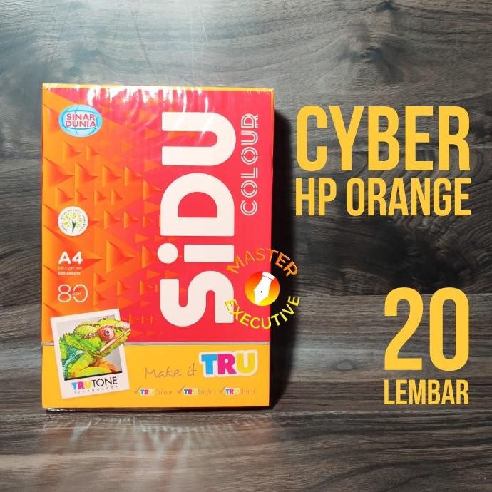 

Sinar Dunia SiDu Color Kertas A4 80 gsm Cyber HP Orange - 500 Lembar