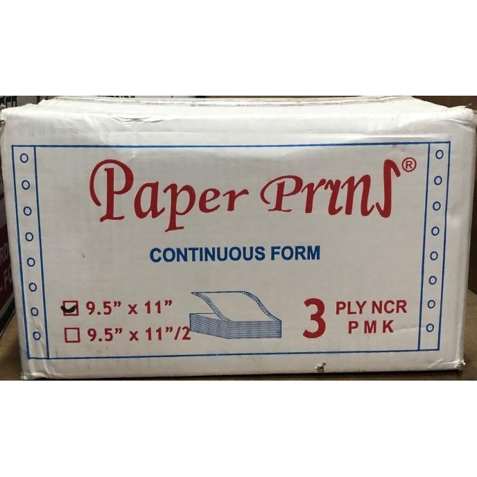 

NEW Continuous Form / Kertas Komputer Paper Prins 91/2x11 3ply (K3)