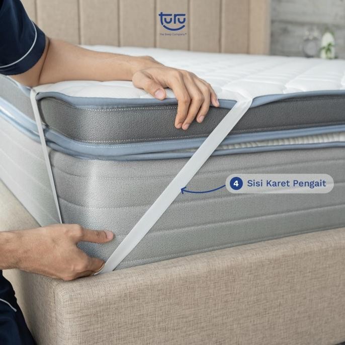 Mattress Topper TURU Skye, Pelapis Penambah Tinggi Kasur, Empuk