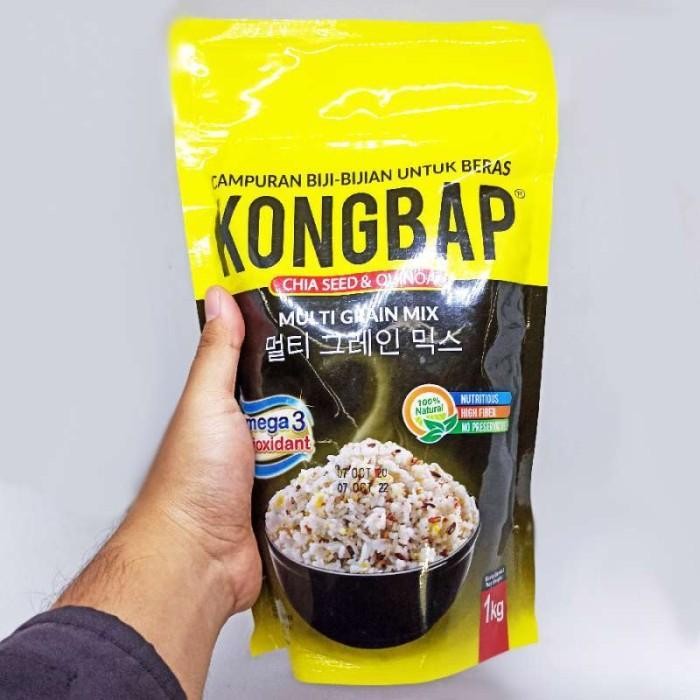 

Kongbap Multigrain Mix 1Kg Chia Seeds & Quinoa | Makanan Sehat | Beras