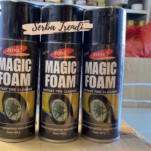 Semir ban semprot mobil motor pengkilap magic foam ban mobil motor