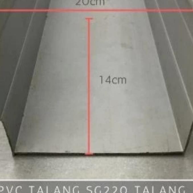 Promo Talang Air Per Meter PVC Kotak SG 220 8" 8 Inch COD