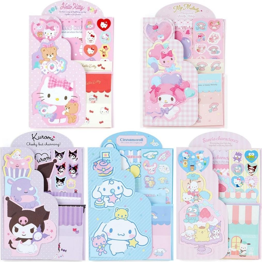 

GHT Surat Menyurat Terbuka Karakter Kartun Sanrio Pochacho Cinnamoroll My Melody Hello Kitty Alat Tulis Perlengkapan Sekolah Kado Gift Hadiah