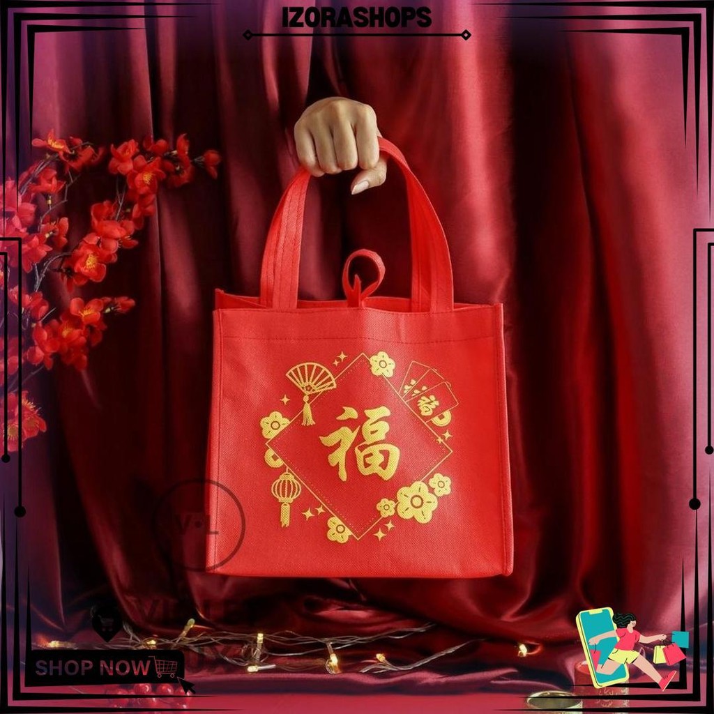 

Tas Hampers Imlek | Goodie Bag Sincia Cny | Tas Box Kue Imlek D Sale
