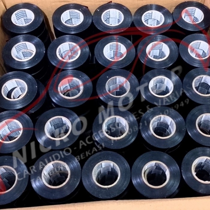 TERMURAH TERMURAH isolasi solasi Lakban Nitto Hitam instalasi Kabel Listrik dan kendaraan mobil