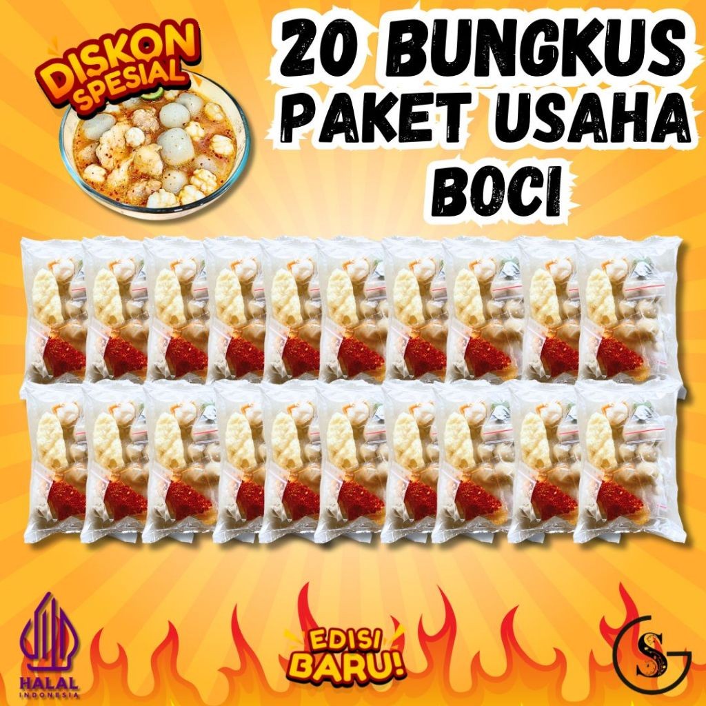 

PAKET 20 BUNGKUS BASO ACI PAKET USAHA KEMASAN BARU Lebih tahan lama