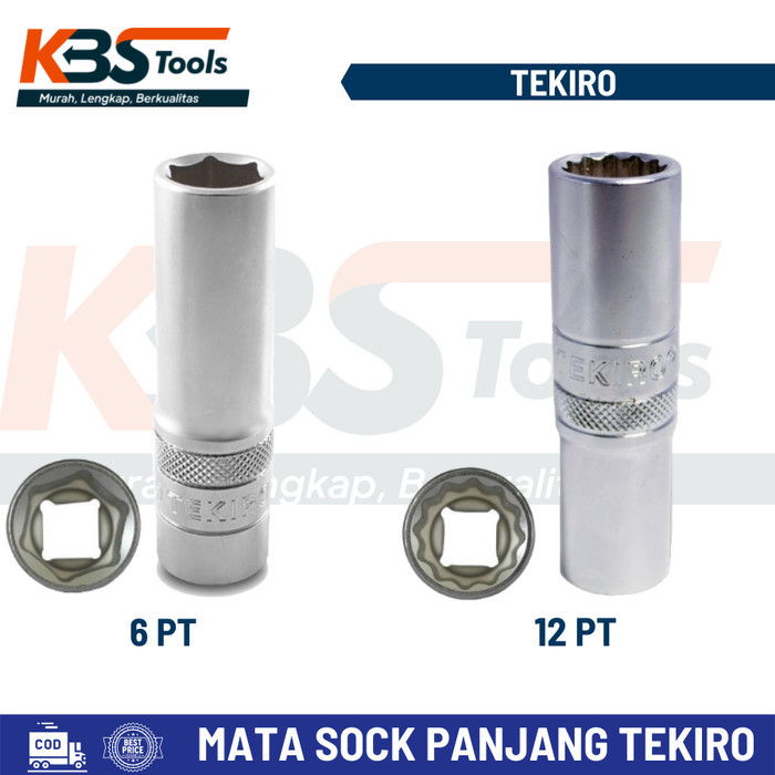 /////] TEKIRO Kunci Mata Sock Panjang 9 mm 1/2" - Kunci Sok Shock 9mm