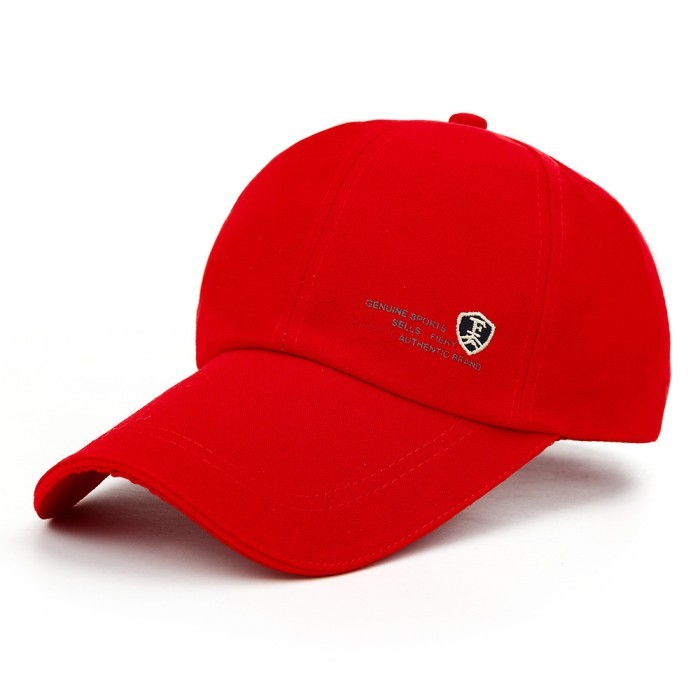 [TERMURAH] Topi baseball hat cap pria wanita fieldline sports Casual Adjustable - Merah S9M5