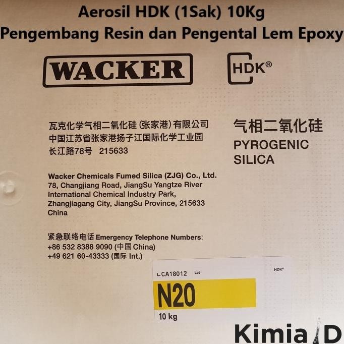 

Promo Aerosil HDK 100 Gr Wacker HDK Pengental Resin Epoxy Resin COD