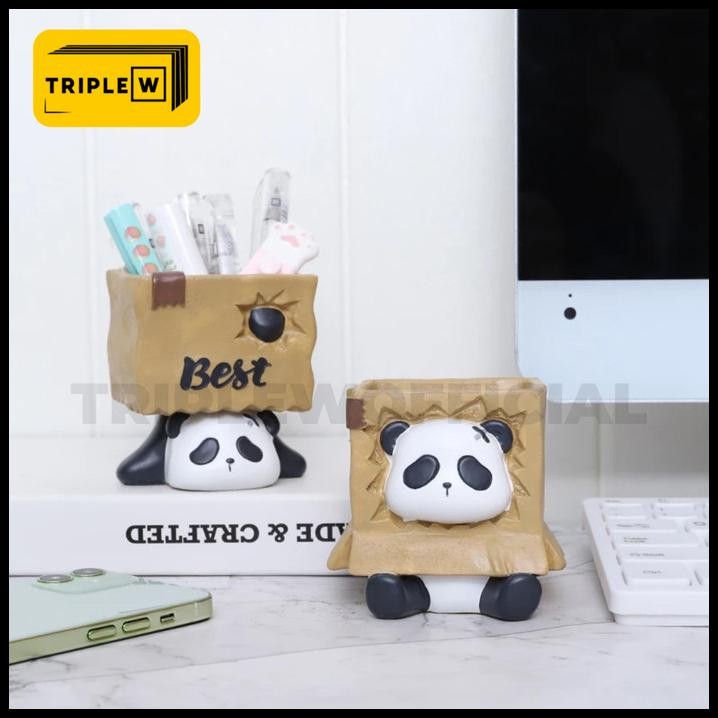 

Triple W Tempat Pensil Tabung Pensil Penkorean Pen Holder Cute Panda