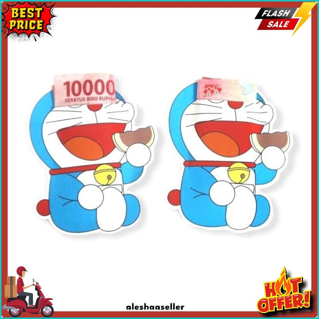 

Amplop Angpau 3D Karakter Doraemon Isi 10 Pcs (6.6)