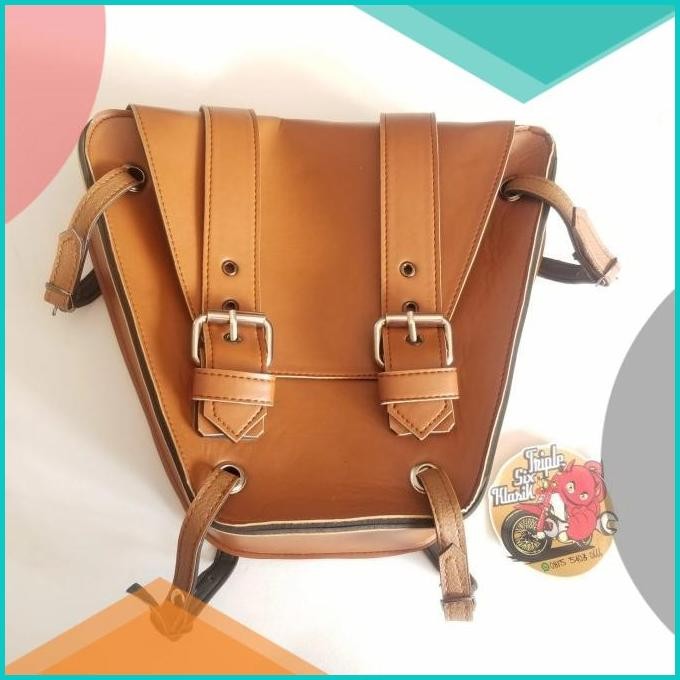 tas cover tutup bok aki motor klasil vintage japstyle custom termurah