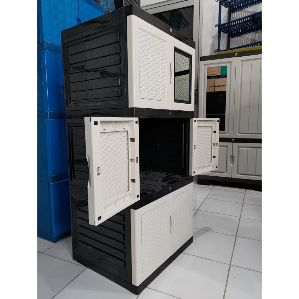 Kebutuhan Dapur LEMARI PLASTIK LEMARI PAKAIAN LACI PLASTIK kunci