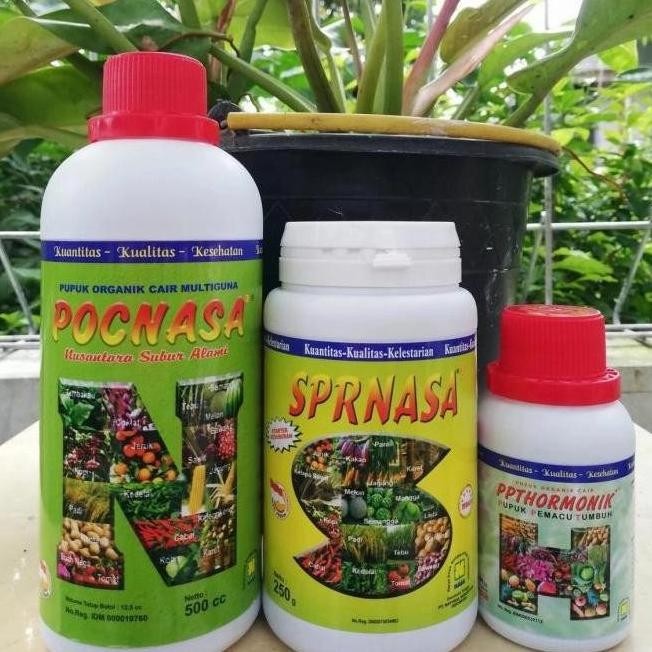 Tani Paket Hemat Pupuk Organik Cair Nasa/Super Nasa/Pocnasa/Hormonik