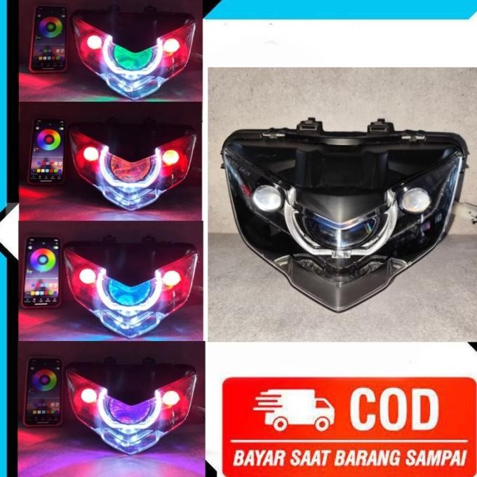 Lampu Depan Biled MX King V2 Paket Lengkap