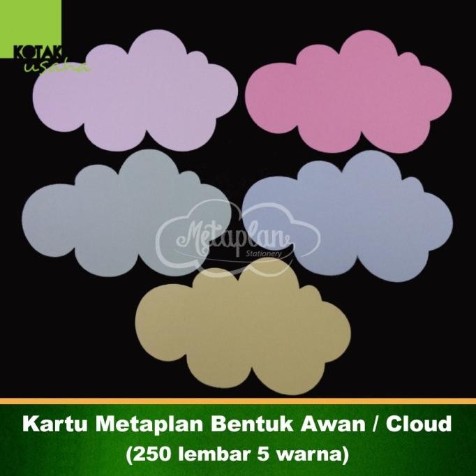 

TERBARU - Kartu Metaplan Bentuk Awan (250 lembar 5 warna)