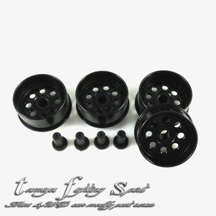 Tamiya Rep Tamiya 94732 Hg Aluminium Narrow Wheel/ Velg Alu 8S Black -Va8Sl02