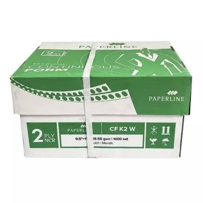 

BEBAS ONGKIR - [ DUS ] Kertas Continuous Form 2 Ply 9,5x11 - Paperline CF K2 W