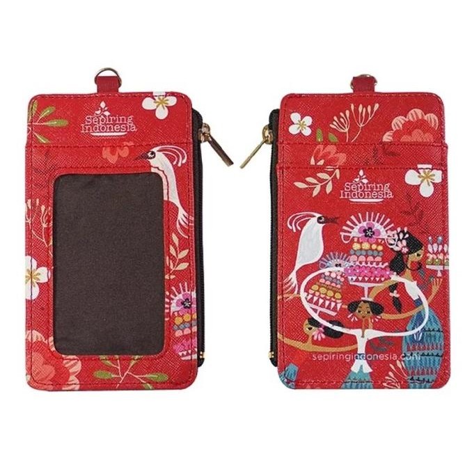 

TERMURAH - ID Card Holder Sepiring Indonesia Lanyard Waterproof Fabric Leather