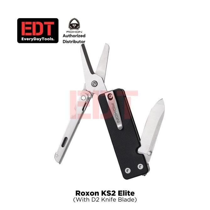 Roxon Ks2 Elite | D2 Blade Steel | Edc Multitool Ks2E Original Dan Terpercaya