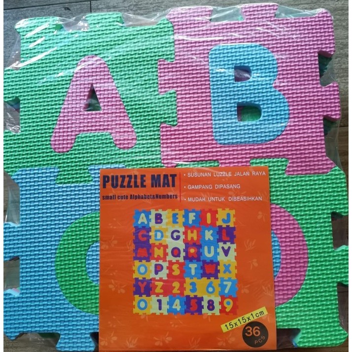 Eva Puzzle mats Alas matras mat Anak Premium Abjad mini HURUF + ANGKA