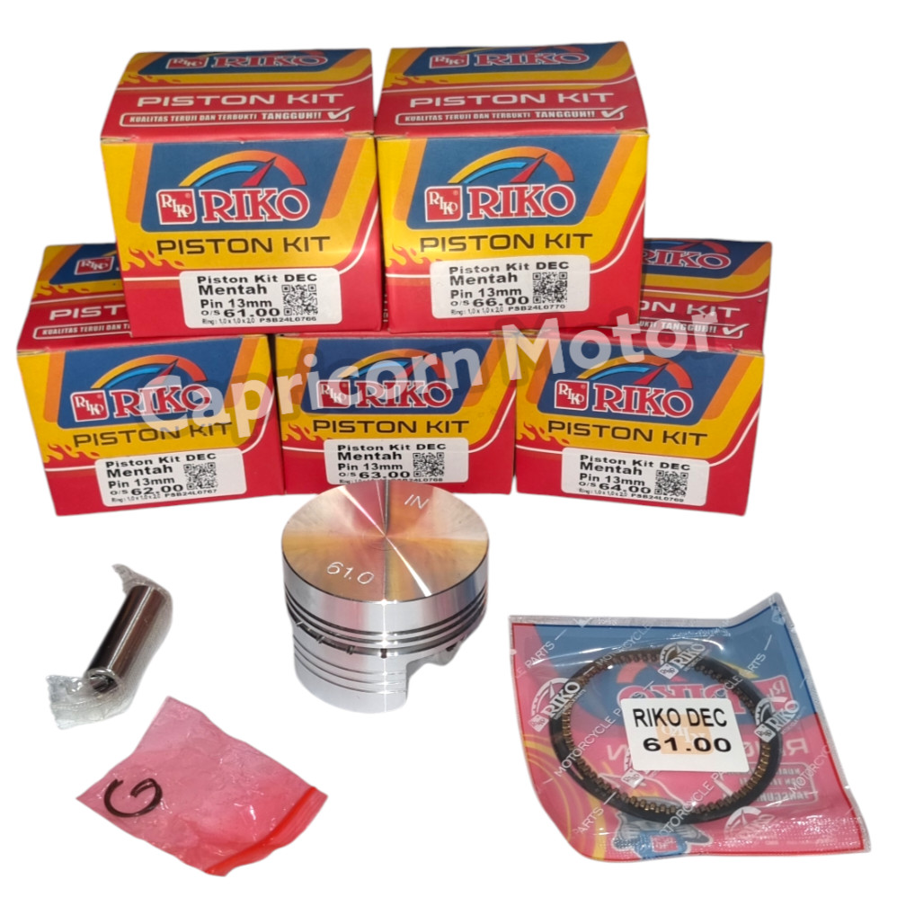 Piston Kit MENTAH CUSTOM 61 62 63 64 66 PEN 13 RIKO MENTAHAN