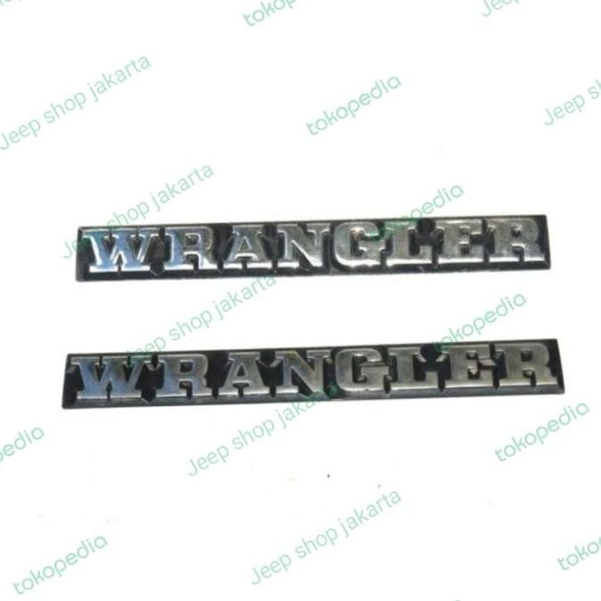 Emblem Tulisan Wrangler Jeep Wrangler Yj Wrangler Tj
