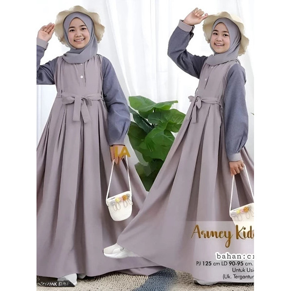 BERMUTU Baju Gamis Wanita Remaja Anak Perempuan Umur 8 Sampai 13 Tahun Terbaru