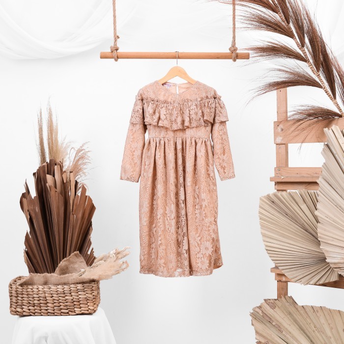 PROMO SPECIAL GAMIS BRUKAT ANAK MAUDY DRESS BALITA