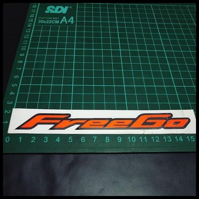 

TERMURAH CUTTING STICKER FREEGO MERAH FLUO 15X2CM !