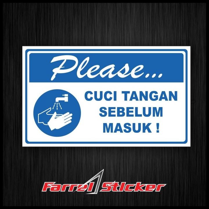 

TERMURAH STIKER CUCI TANGAN STICKER WASH YOUR HAND !