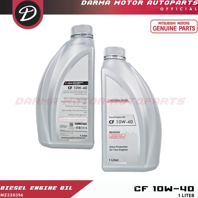ORIGINAL OLI MESIN DIESEL CF 10W-40 ORIGINAL ASLI MITSUBISHI CF 10W-40 1 LITER