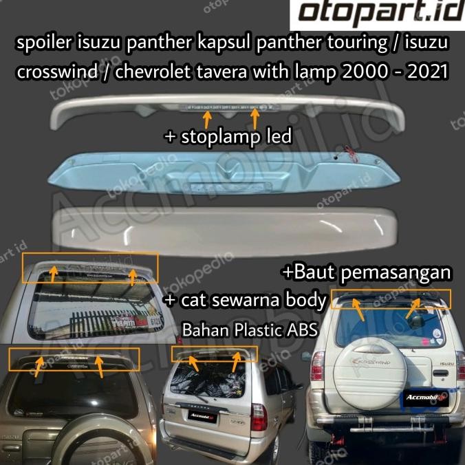 

SPOILER ISUZU PANTHER 2000-2021 ABS + LAMPU DAN CAT ORIGINAL