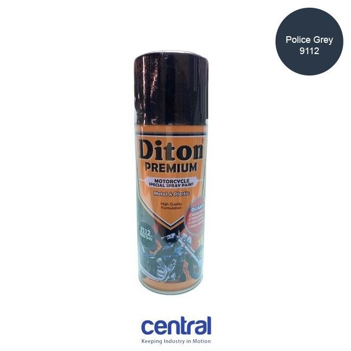 :<:<:<:<] DITON Police Grey 9112 Premium Cat Semprot Abu-Abu Cat Pylox Abu-Abu