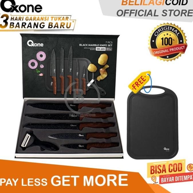 

Berkualitas Oxone OX-605 Pisau Dapur Black Marble Knife Set