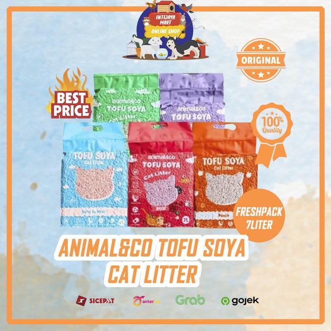 

PASIR KUCING | PASIR TOFU | ANIMAL & CO TOFU SOYA CAT LITTER 7L ORIGINAL