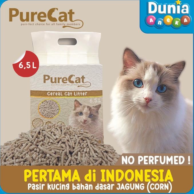 

PURECAT PASIR KUCING CEREAL ORIGINAL TOFU CAT LITTER TANPA AROMA ORIGINAL