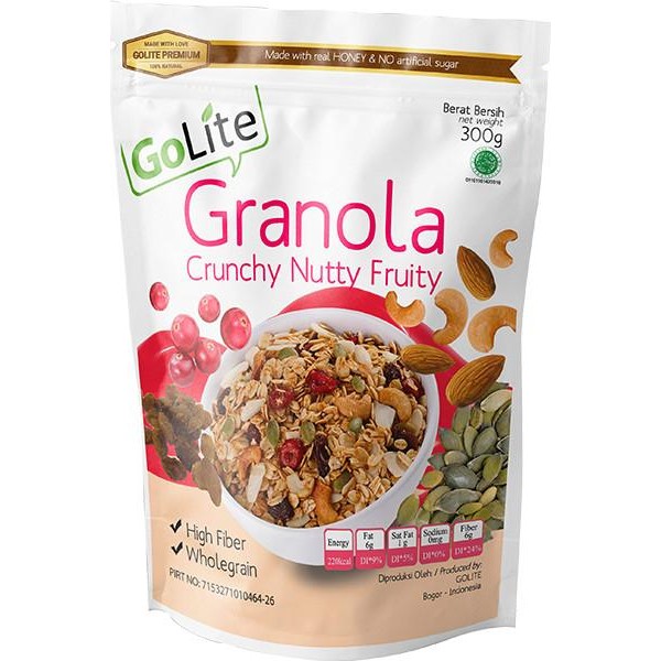 

(Sereal) Go Lite Granola Crunchy Nutty Fruity 300Gr