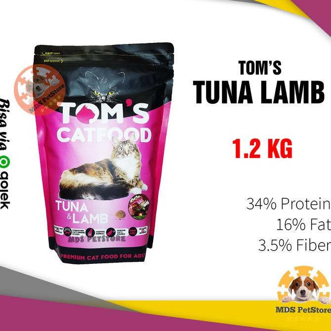 

TOM'S CAT FOOD TUNA & LAMB 1.2 KG | TOMS TOMCAT 1.2KG ORIGINAL