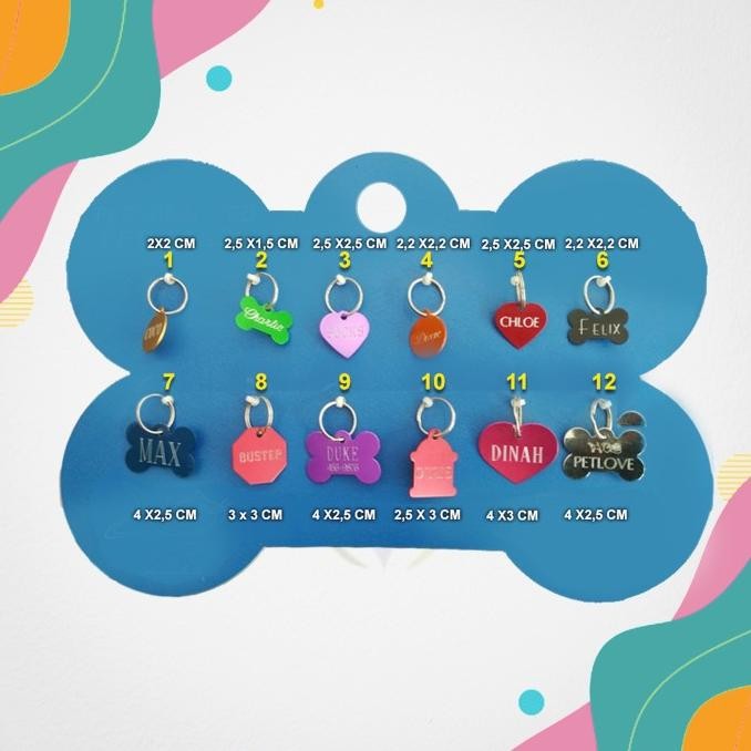 

DOG CAT NAME TAG / TAG NAMA ANJING KUCING TWO SIDE ORIGINAL