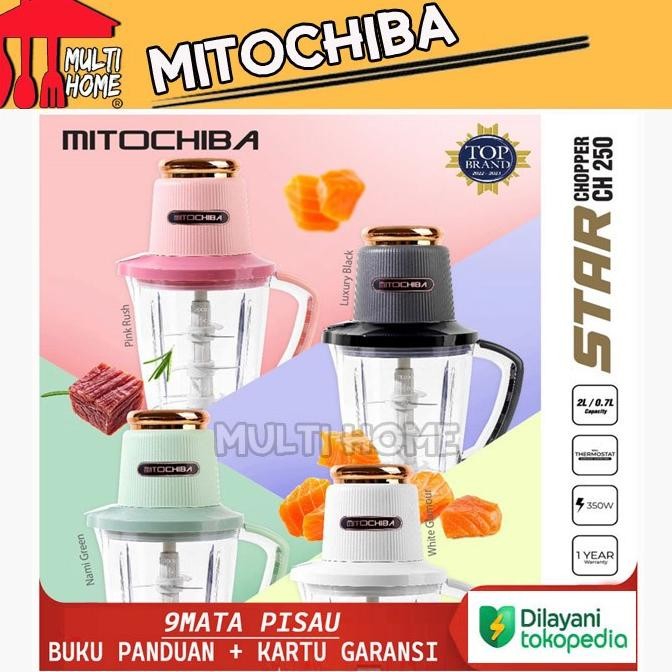 

Berkualitas Mitochiba Chopper CH-250 / CH250 New Star Blade 2L - 9 Mata Pisau