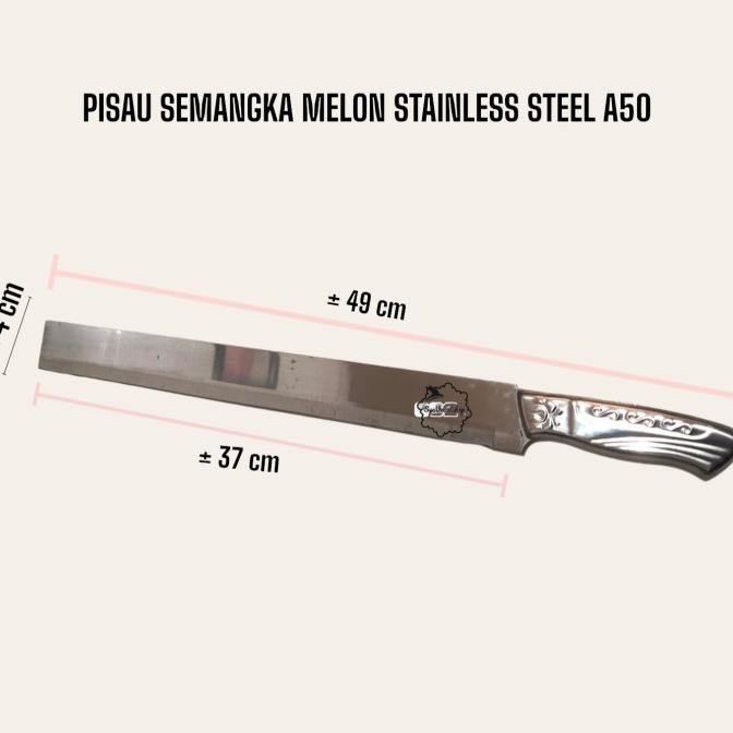 

Berkualitas pisau semangka/pisau melon panjang stainless 50 cm