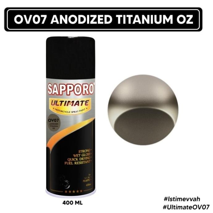 

SAPPORO ULTIMATE OV07 ANODIZED TITANOUM OZ ORIGINAL SERIES 4IN1 SAPPORO CAT SEMPROT ORIGINAL