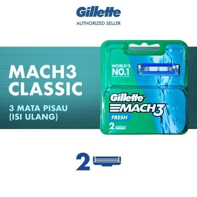 

Berkualitas Gillette Mach 3 Turbo dan Mach3 Classic Handle + Cartridge / Pisau Alat Cukur Razor refill isi 2 Gillette Mach3 TURBO & Mach3 CLASSIC