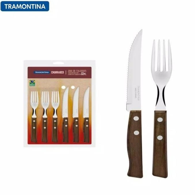 

Berkualitas Tramontina Set Pisau Garpu Steak Traditional - 12pcs